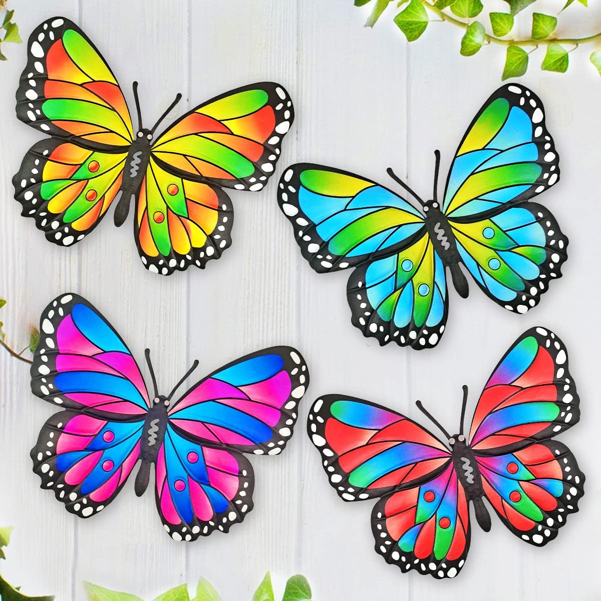 Plaques & Wall Art - Kggetr Metal Butterfly Wall Decor - 9.8