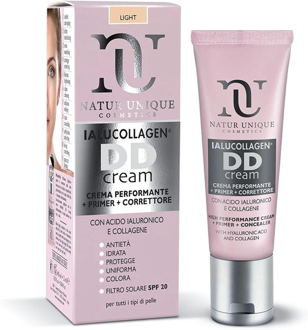 Natur Unique Ialucollagen DD Cream Light Anti-Ageing Makeup Base Face Neck