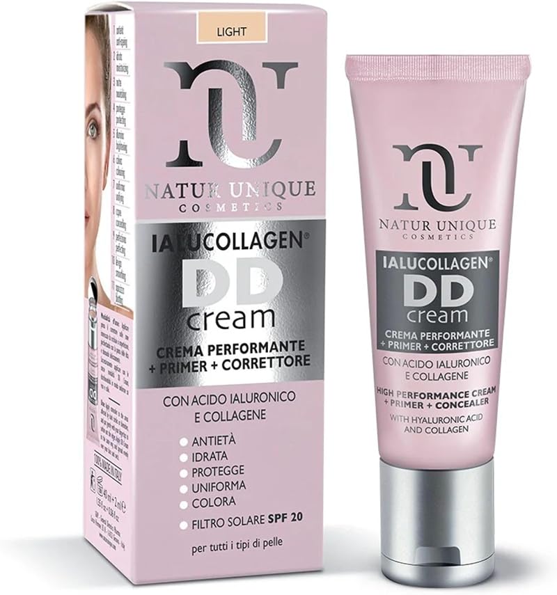 Natur Unique Ialucollagen DD Cream Light Anti-Ageing Makeup Base Face Neck