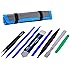 Professional Opening Pry Tool Repair Kit with Non-Abrasive Nylon Spudgers and Anti-Static Tweezers, 8 Piece Set