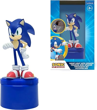 Lexibook Sonic Nightlight with Speaker NS01SN Blue Battery Powered