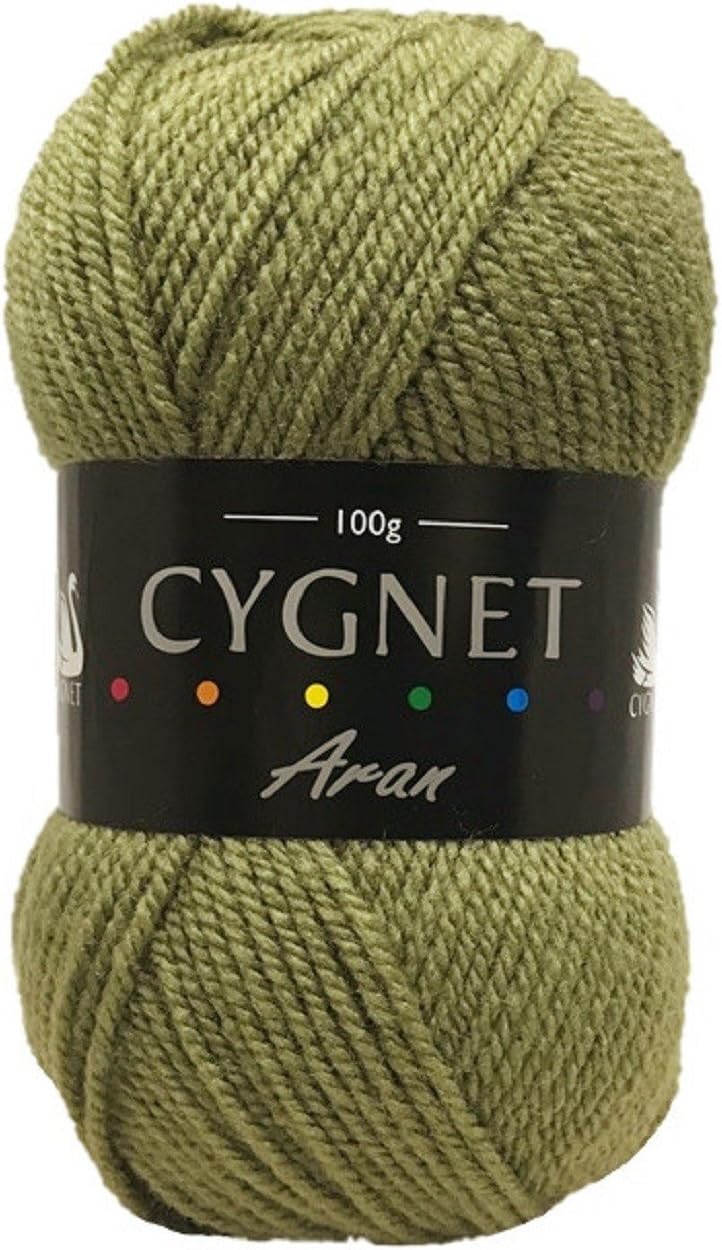 C560/268 Olive 100 Acrylic Aran Yarn/Knitting Wool 100g
