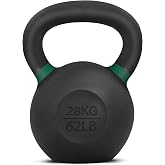 Yes4All Powder Coated Kettlebell, 9&ndash;88 lb Cast Iron Weights | Solid One-Piece Construction, Corrosion-Resistant Coating, Secure Grip &amp; No-Wobble Base, Suitable for All Levels