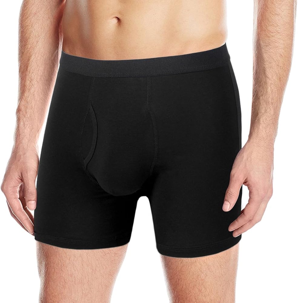 Comfneat Boxer Uomo In Cotone E Elastan – Bianco – Morbido, Traspirante, Senza Cuciture Laterali – Taglia Large (girovita 90-95 Cm)
