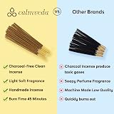 Calmveda Patchouli Incense Sticks 80 Pack Charcoal Free Organic Relaxation view 5