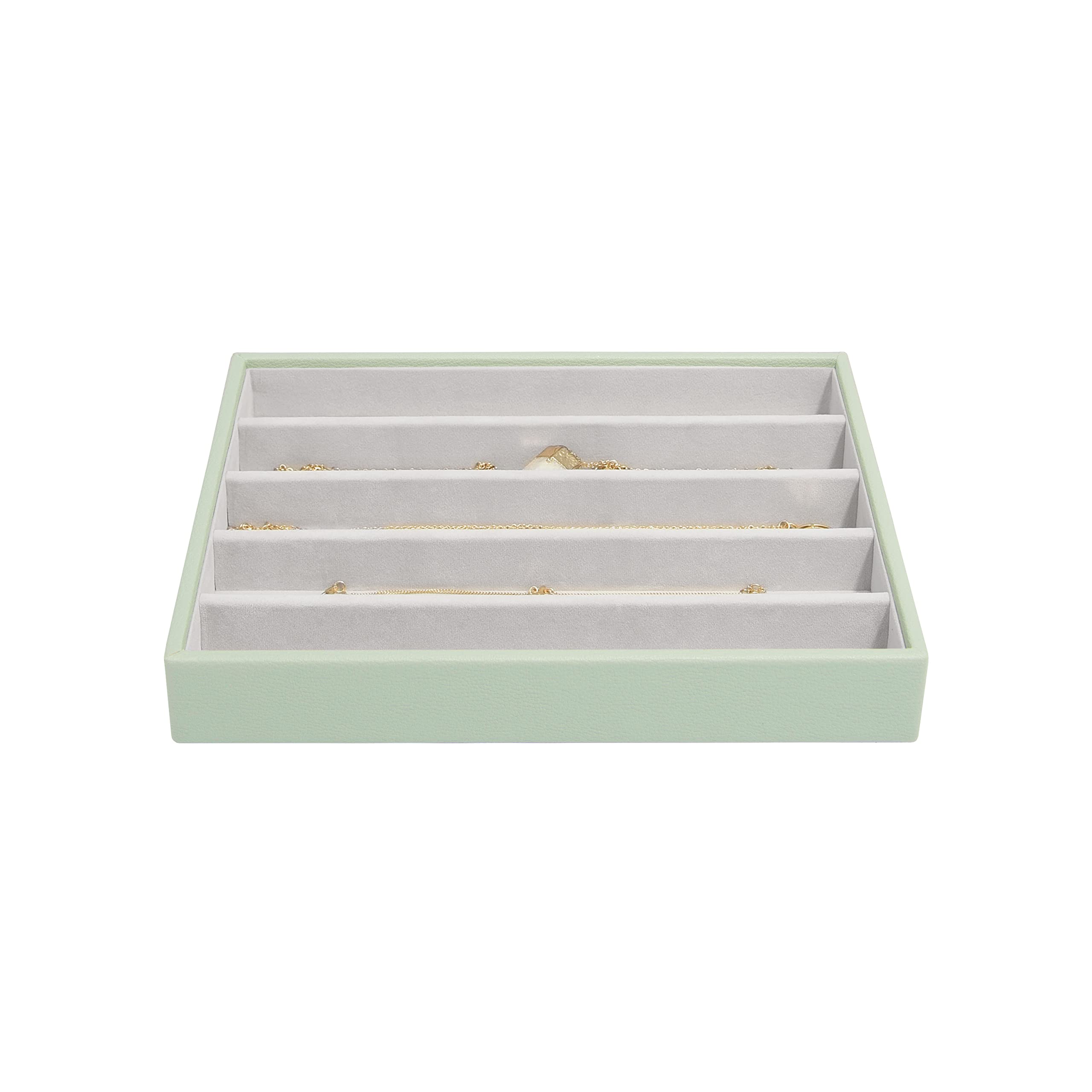 Stackers Sage Green Classic Medium Jewellery Box Necklace Layer