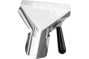 TrueCraftware- Commercial French Fry Bagger Stainless Steel Removable Right Handle- Popcorn Machine Commercial French Fry Bagger Scooper Speed Scoop Shovel for Potato Chips Snacks Popcorn Bar