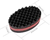 LJHOME 4pcs Hair Sponge Brush Afro Coils Wave Twist Dreadlocks Double Side view 2
