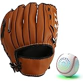 HYES Light up Baseball Gift with LED Rechargeable, 9 Lighting Modes | Glow in The Dark Toy for Boys 8-12, Official Size Leather Weighted Balls for Room Decor, Day Night Indoor Outdoor Sport Game