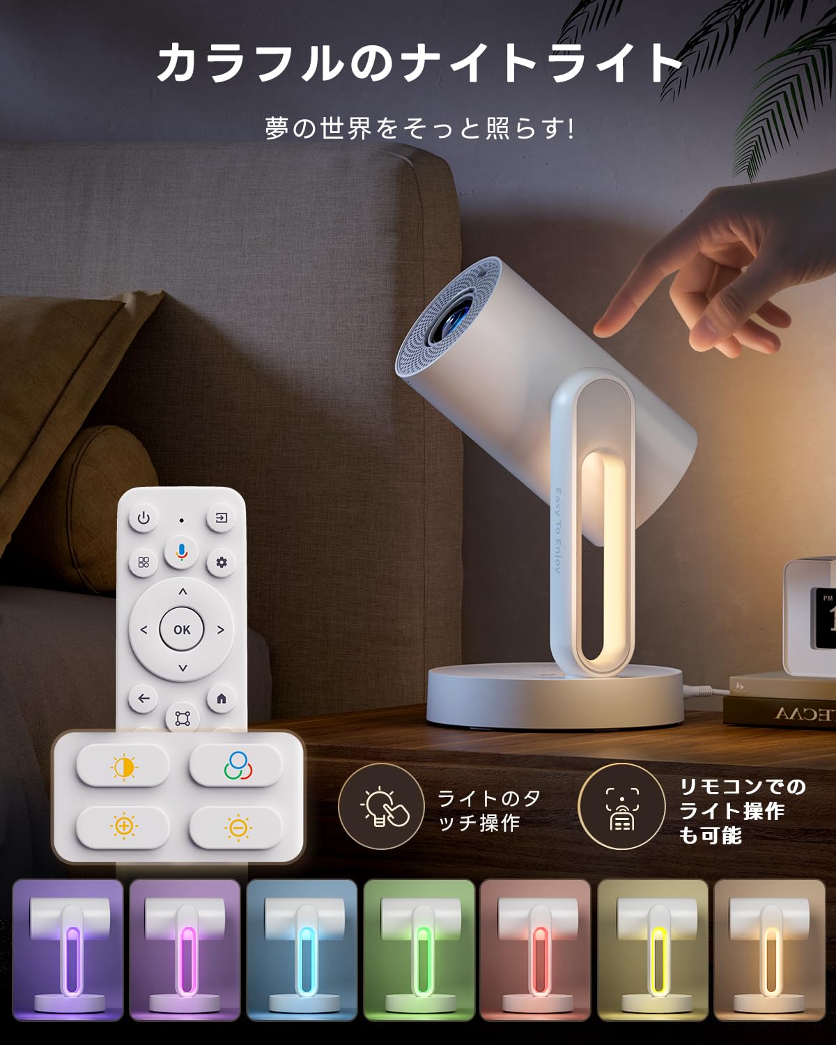 [Netflix Officially Licensed / Automatic Keystone Correction] ETOE Projector, Android TV 11.0, 1080p Compatible, 300 ANSI, 140° Rotation, Ceiling Projection, Electric Focus, 5G WiFi, Bluetooth 5.1,