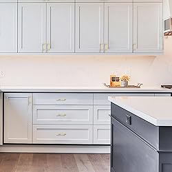 Amerdeco 10 Pack Brushed Gold Cabinet Pulls 3