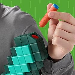 NERF Minecraft Sword Dart Blaster, Pull Back