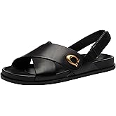 Coach Sculpted C Suede Criss Cross Sandals