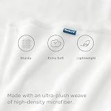 Bedsure Fleece Throw Blanket 150x200 cm Ivory 100% Microfibre Soft view 4