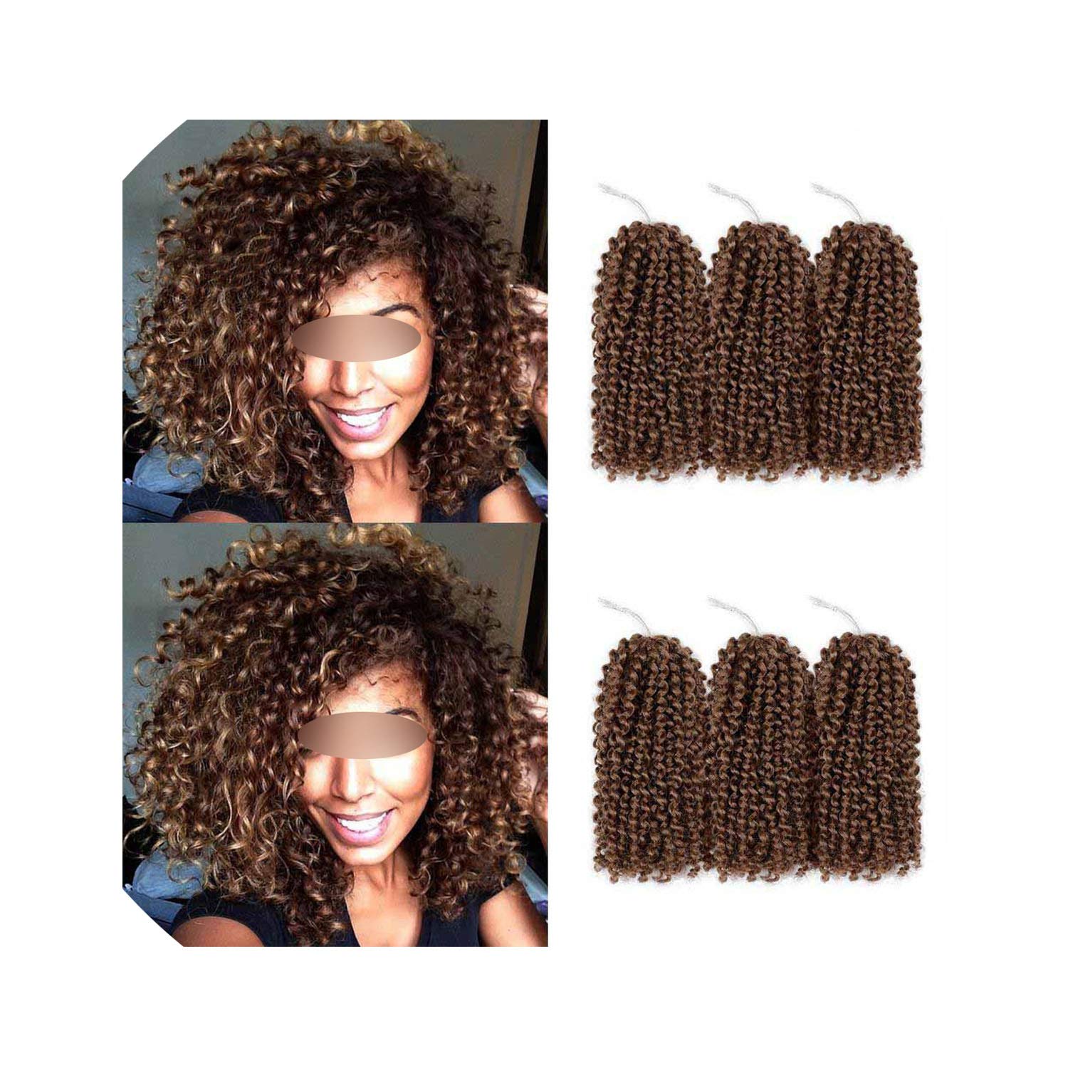 Amazon Com 8 1pcs Set Beauty Marley Braids Ombre Hair Crochet