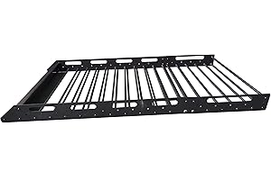 MPH Production Universal Roof Rack for Truck or SUV (Cargo Car Top Luggage Carrier Basket Traveling Holder) (RR-001-ST)
