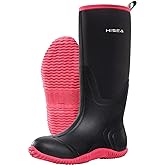 HISEA Women's Rain Boots, Knee High Rubber Boots Waterproof Insulated Neoprene Mud Boots, Anti-Slip Outdoor Work Boots for Hunting Gardening Farming Yard Working, Size 6-11