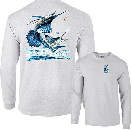 playera gris manga larga