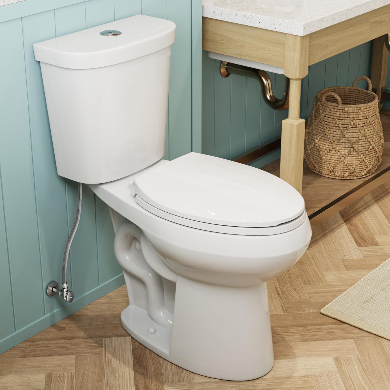 HOROW 19 Inch Tall Toilets, Extra High Toilets with