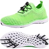 Zhuanglin Men's Quick Drying Aqua Water Shoes,3-Second Drainage & All-Terrain for Swimming,Hiking,Yoga