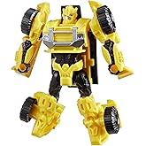 Transformers CYBERWORLD Bumblebee Cyber Changers 4-Inch Action Figure, Quick Change to Offroad Vehicle Mode, Robot Toys for B