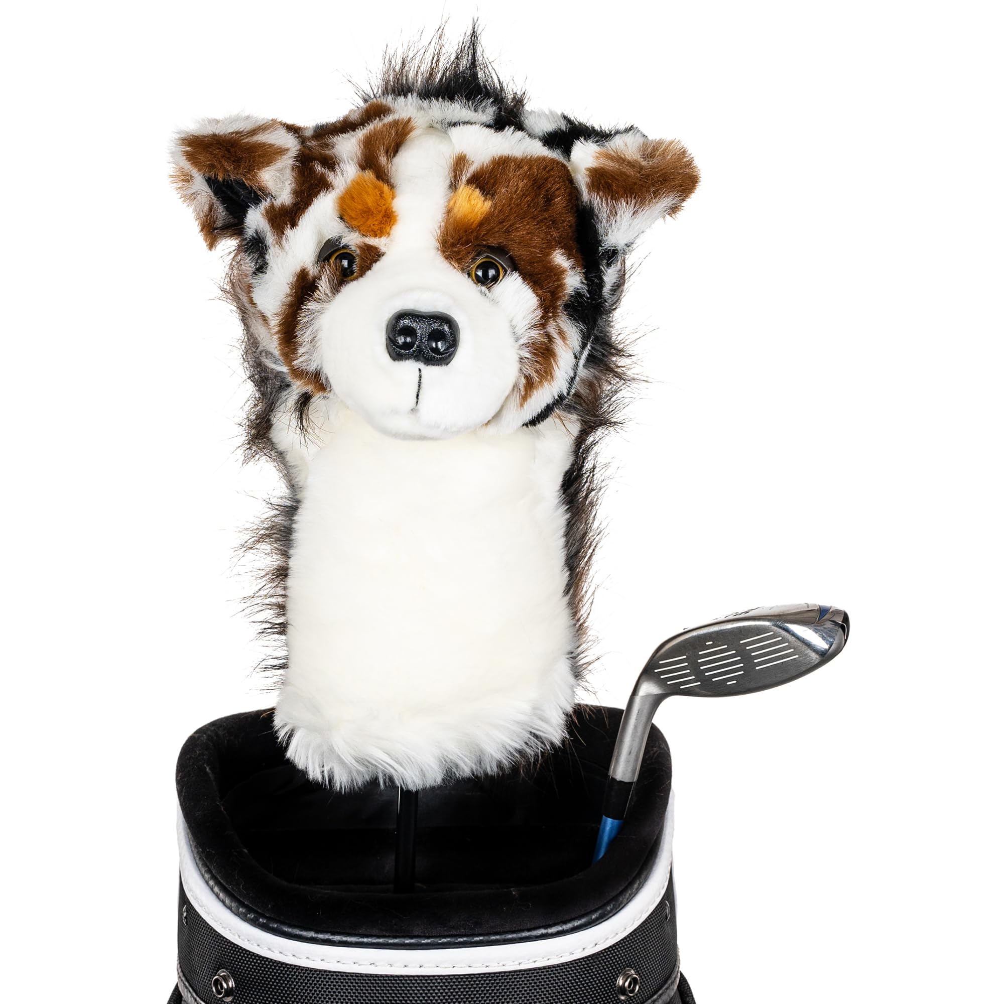 Daphne's Unisex Adult Australian Shepherd Novely Headcover - White, NA