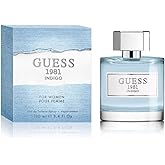 Guess 1981 Indigo Eau de Toilette Spray for Women, Blue, NS, 3.4 Fl Oz