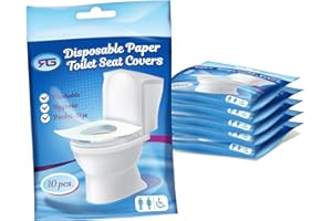 Rockland Guard Toilet Seat Cover - Flushable & Disposable Toilet Seat Cover for Bathroom - Road Trip Accessories & Travel Essentials for Kids & Adults - 20 Resealable Packs with 10 Sheets - 200-Count