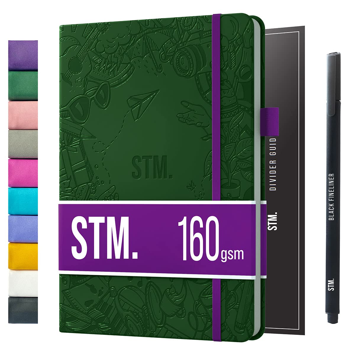 Bullet Dotted Journal Dot Grid Notebook | A5 Daily Journaling Notebooks for Personal Writing, Work, Women | 160gsm Thick Paper, Hard cover, Lay Flat Binding | 5x7 Journals Cuaderno Libretas de apuntes