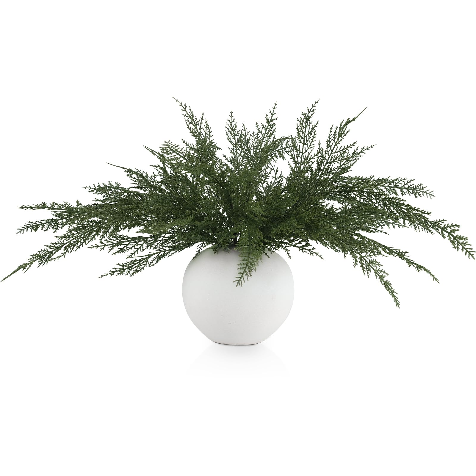 Photo 1 of *USED*
Jutom 16 Pcs Christmas Cedar Pine Stems - 18 Inch Artificial Faux Cedar Branches Christmas Greenery Pine Picks for Vase DIY Crafts Xmas Wreaths Garlands Decorations