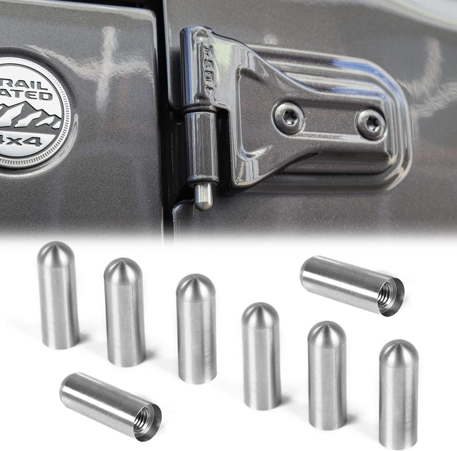 RTTCZ for Jeep Door Hinge Pin Bolts Guides Liners for 19972020 Jeep