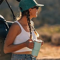 YETI Rambler 25 oz Tumbler with Handle and Straw