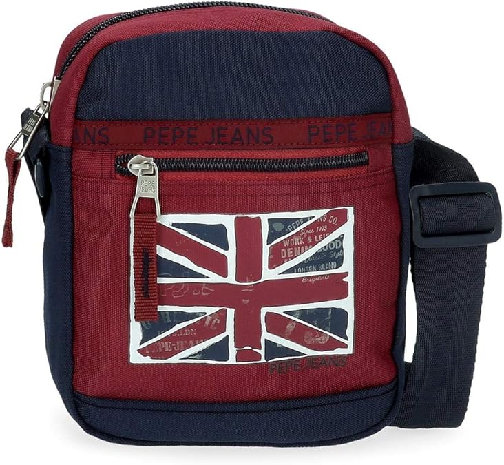 Pepe Jeans Andy Shoulder bag Red 17x21x7 cms Polyester Amazon.co.uk