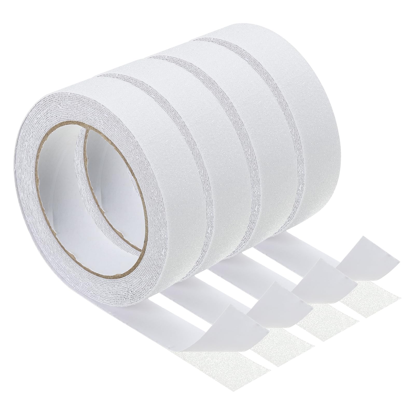 PATIKIL 1 Inch x 16 Ft Anti Slip Traction Tape, 4 Pack Non-Slip Grip Tape Non Skid Tread Safety Tape for Stairs Steps Scooter Deck, Transparent