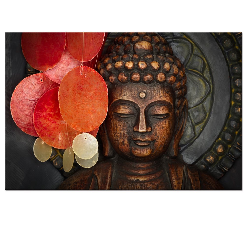 Buddha Canvas Wall Art Wood Buddha Statue Canvas Prints Keep inner Peaceful 602668473235 eBay