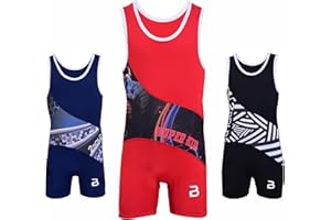 2BOLD Wrestling Singlet For Kids,MMA Powerlifting, Wrestling, Athletic, Body Suit, Youth Breathable Singlet