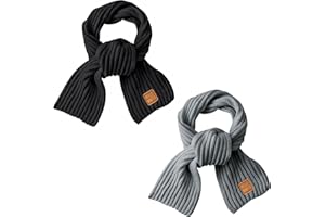 HELLO WINTER Kids Scarf Winter Neck Warmer Toddler Neck Scarf Girls Thick Scarves Boys Warm Neck Warp 2-12 Years