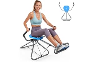 MERACH Ab Machine, All in One Ab Trainer for Core, Balance Workout and Inversion Therapy, Easy Setup & Foldable Ab Crunch Machine,300 LBS Loading Capacity Abswing Sit Up Exercise Equipment at Home Gym