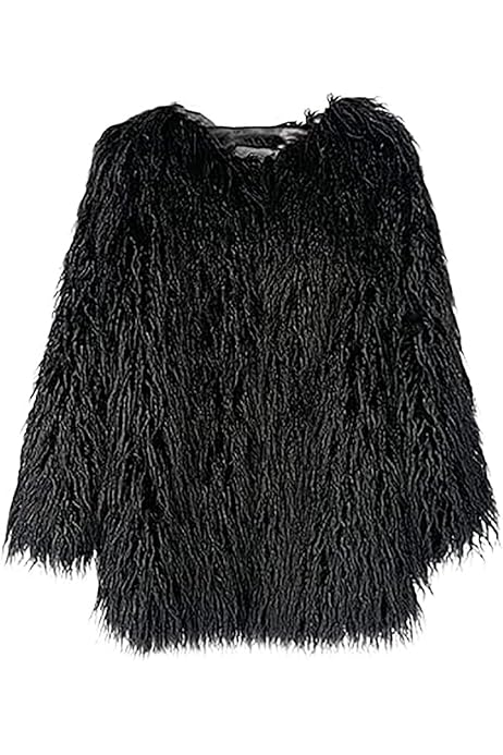 Adonis Pigou Winter Fluffy Faux Fur Coat Women 