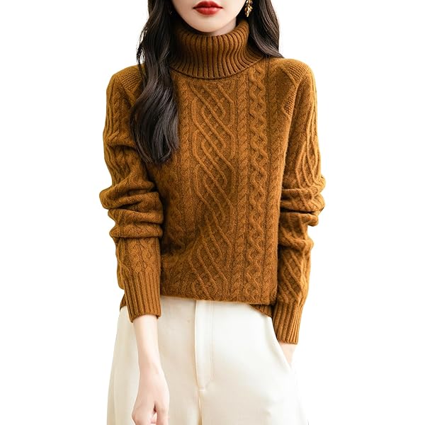 ABYTS MOLE CABLE TURTLE NECK KNIT ブラウン MOLE CABLE TURTLE NECK KNIT – ABYTS
