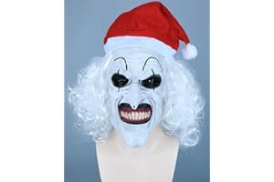 TWAYFEL Adult Terrifier Art the Clown Creepy Mask - Full Head Scary Mask for Horror Costume, Halloween, and Themed Parties