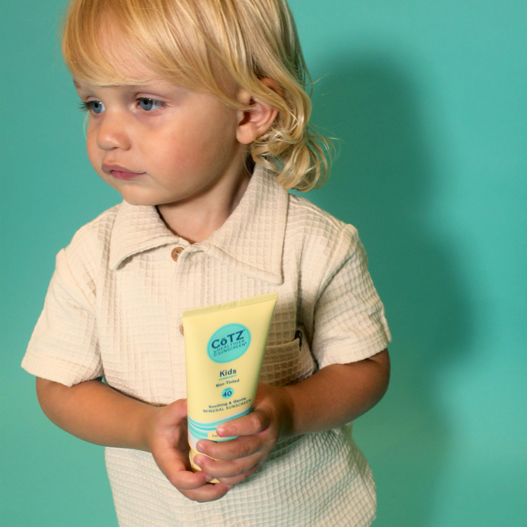 CoTZ Kids Mineral Sunscreen |SPF 40 | Lightweight Sunscreen | No White Cast