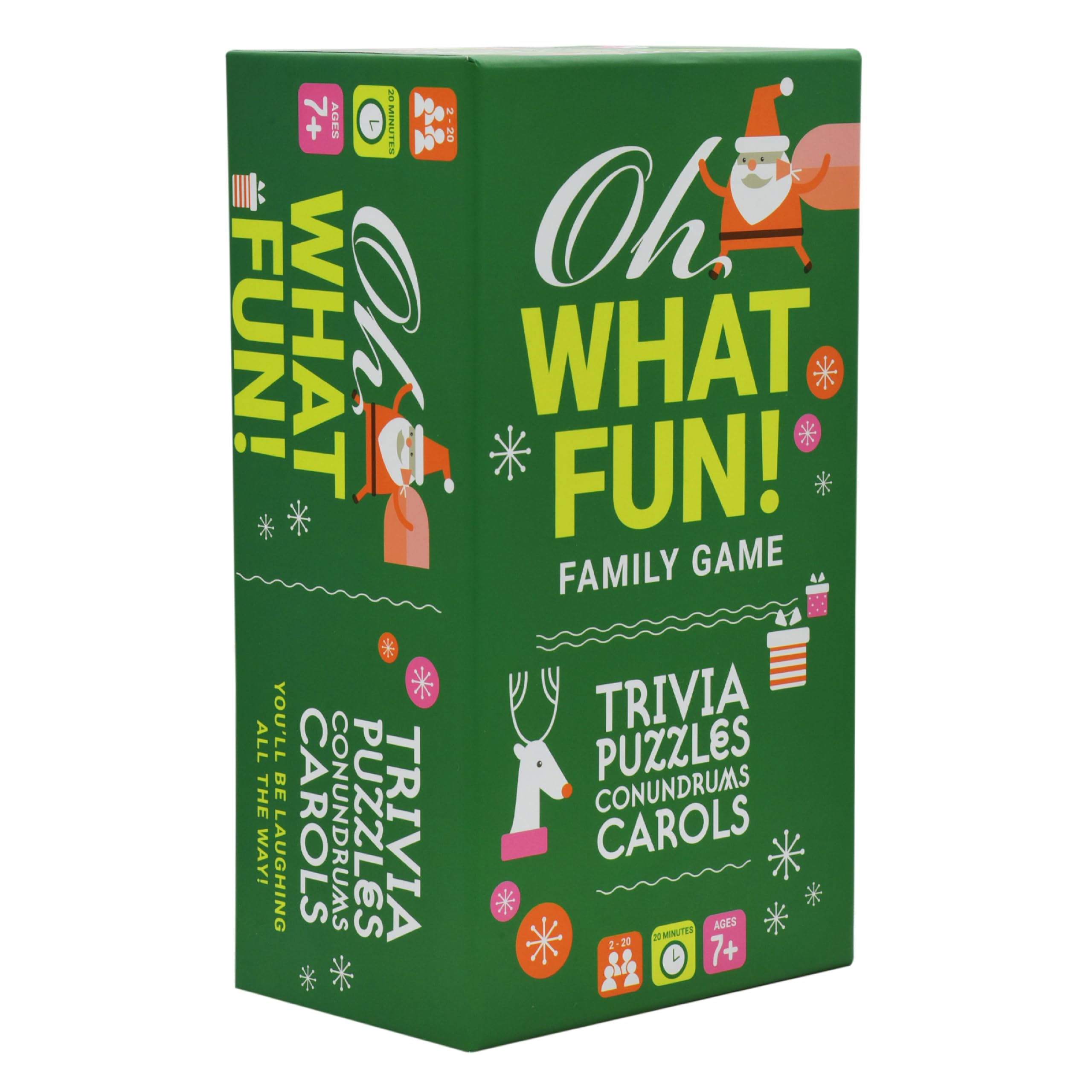Photo 1 of Project Genius, Oh What Fun! – Family Christmas Game, Holiday Trivia, Puzzles & Challenges, for Advent & White Elephant Parties, Ages 7+