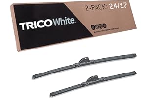 TRICO White 24" + 17" Extreme Weather Premium Winter Automotive Replacement Windshield Wiper Blades (Set of 2), Passenger and Driver Side All-Weather Beam Wiper Blades for Select Vehicle Models