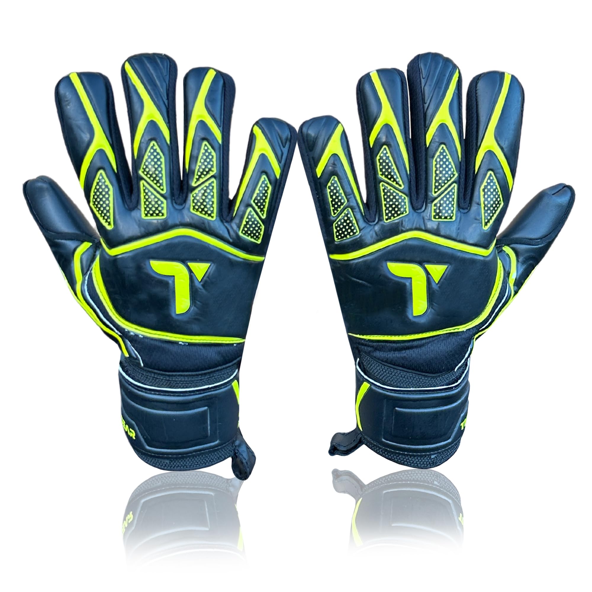 TIGEAR Vortex Series Goalkeeper Gloves (Black, 7)