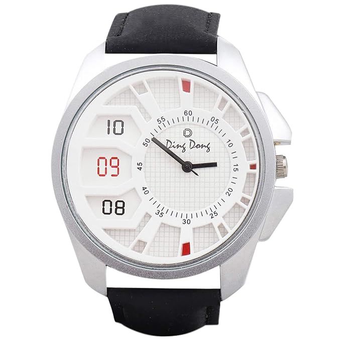 Ding Dong Analogue White Dial Men's Watch-John-06