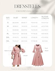 DRESSTELLS Women's Blush Pink Cocktail Tea Party