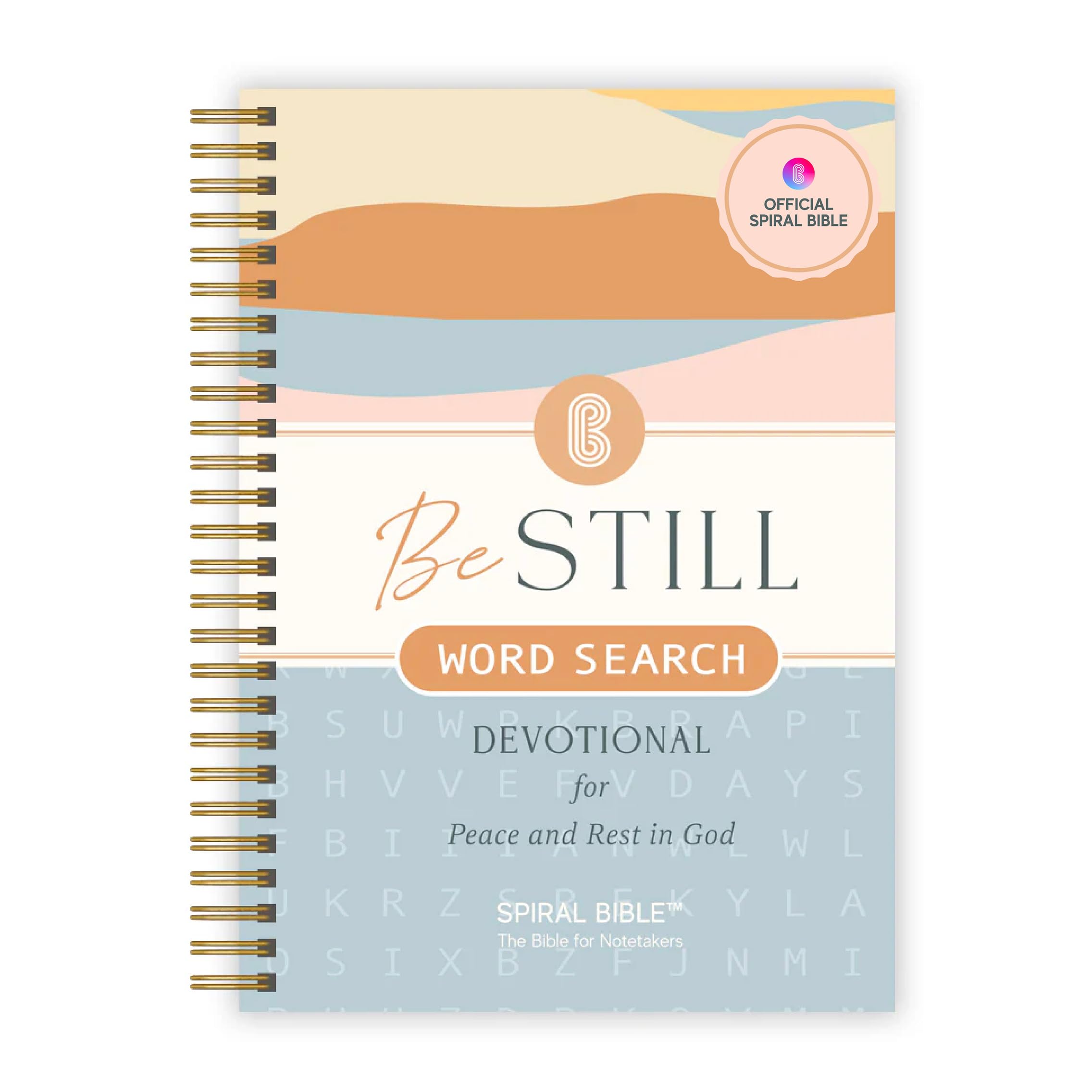 Official Spiral Bible: Be Still Word Search Devotional 90 Days of Scripture | 90-Day Christian Word Search Devotional with Sc