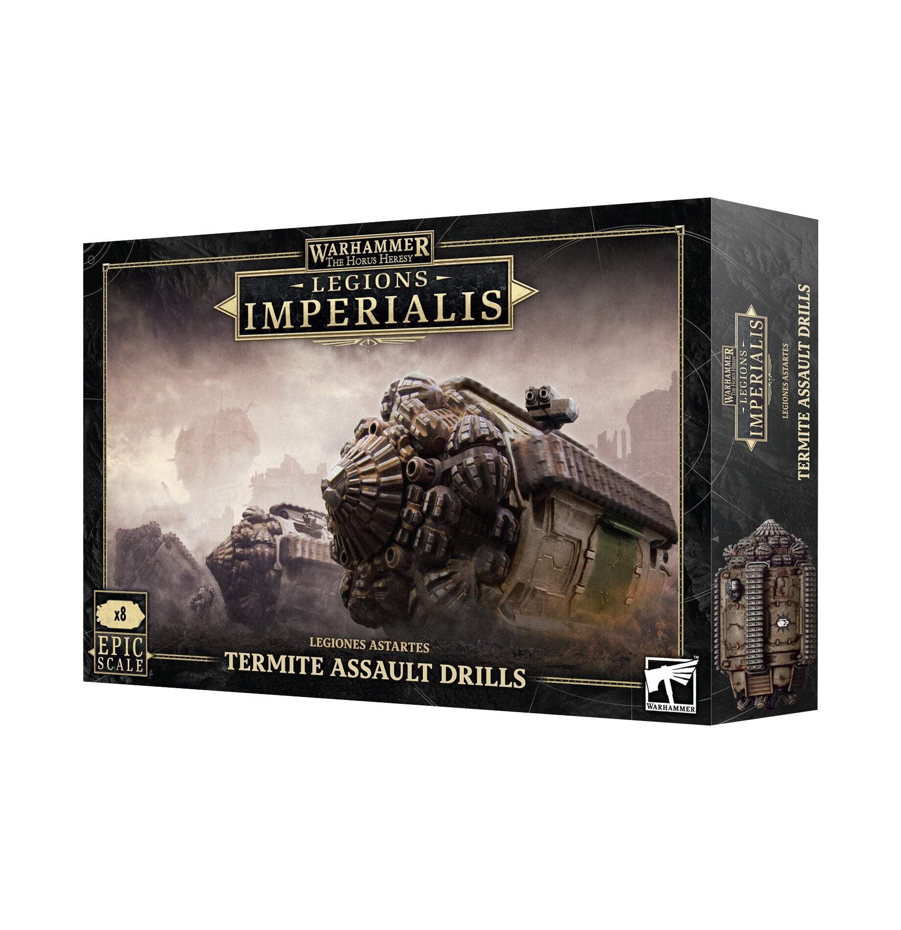 Warhammer - Horus Heresy - Legions Imperalis: Termite Assault Drills [EPIC SCALE] - Plastic Model Kit - Requires Assembly and Painting - Age 14+, Grey