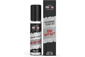 PURE PRIMAL Raw Instinct - Pheromone Cologne For Men To Attract Women - Male Pheromone Perfume Oil - Men's Cologne With Pure Pheromones - Long-Lasting Pheromones Perfumes For Men - 0.34 oz (10 mL)